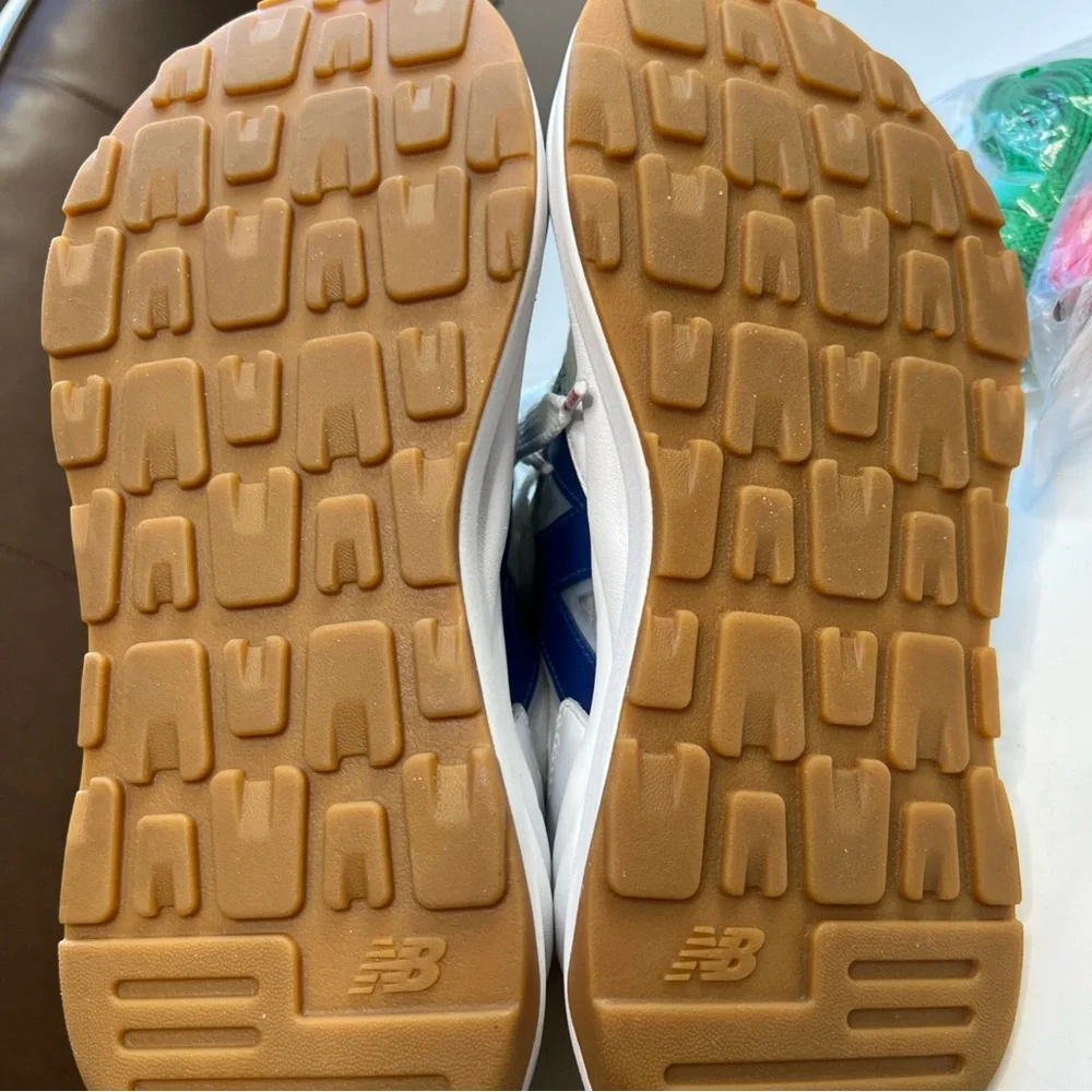 STAUD x New Balance 57/40 Sneakers Mens 6 White Blue Quartz Colored Laces New - Picture 14 of 16